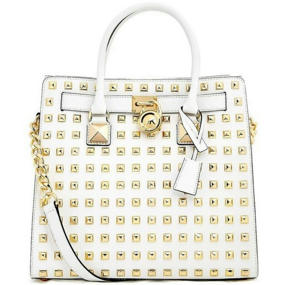 Michael kors large hamilton gold studded.